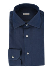 $600 Fiori Di Lusso Blue Chambray Shirt - Full - (FDL3222514) - Parent