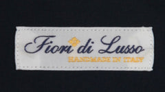 $600 Fiori Di Lusso Dark Blue Cotton Shirt - Full - (FDL3222513) - Parent