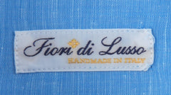 $750 Fiori Di Lusso Blue Solid Super 180's Shirt - Full - (FL715267) - Parent