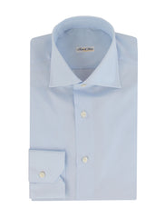 $750 Fiori Di Lusso Light Blue Super 180's Shirt - Full - 14.5/37 - (FL715268)