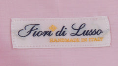 $750 Fiori Di Lusso Pink Solid Cotton Shirt - Full - (FL924251) - Parent