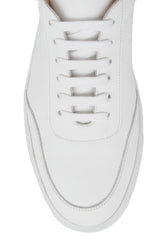 $600 Fiori Di Lusso White Leather  Sneakers - (FL82231) - Parent