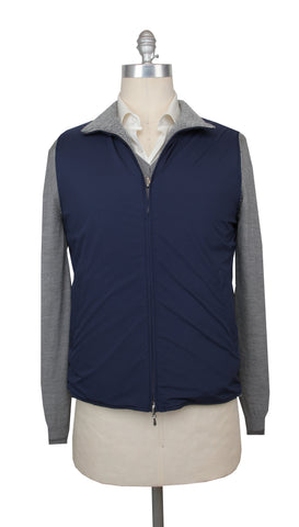 Fiori Di Lusso Blue Reversible Jacket Vest
