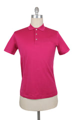 $225 Fiori Di Lusso Pink Solid Pique Polo - X Large/54 - (FL282550)