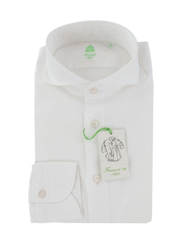 Finamore Napoli White Shirt - Extra Slim