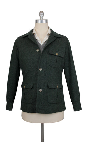 Finamore Napoli Dark Green Overshirt