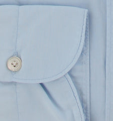 $450 Finamore Napoli Light Blue Shirt - Extra Slim - (FN1022512) - Parent