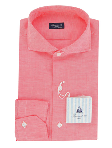 Finamore Napoli Pink Shirt - Slim
