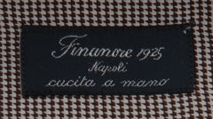 $450 Finamore Napoli Dark Brown Shirt - Slim - (FN222253) - Parent