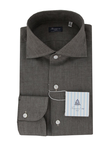 Finamore Napoli Green Shirt - Slim