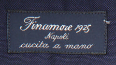 Finamore Napoli Dark Blue Solid Shirt - Slim - (FN19249) - Parent