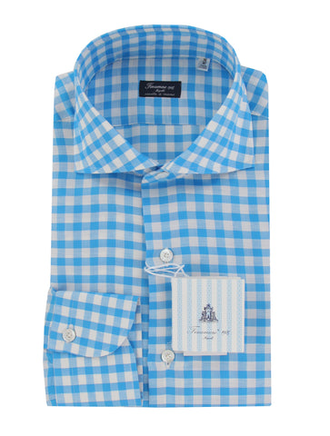 Finamore Napoli Blue Shirt - Slim