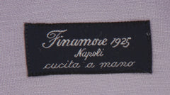 $450 Finamore Napoli Lavender Purple Linen Shirt - Slim - (FN38261) - Parent