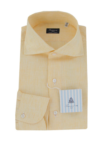 Finamore Napoli Yellow Shirt - Slim
