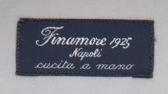 Finamore Napoli Light Gray Solid Cotton Shirt - Slim - (FN19241) - Parent