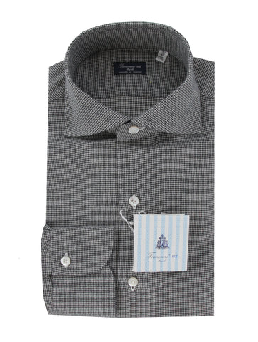 Finamore Napoli Black Shirt - Slim