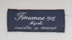 $450 Finamore Napoli Light Gray Solid Cotton Shirt - Slim - (FN19246) - Parent