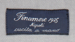 Finamore Napoli Gray Solid Cotton Shirt - Slim - (FN19242) - Parent