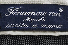 Finamore Napoli Cream Solid Silk Tie (1349)