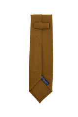 $195 Finamore Napoli Light Brown Solid Silk Tie -  x  - (FN107269)