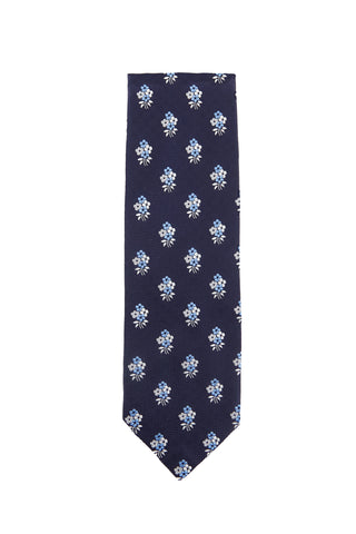 Finamore Napoli Dark Blue Tie
