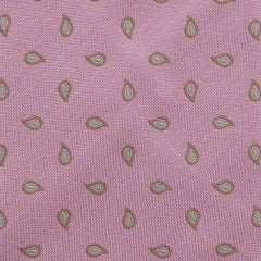Finamore Napoli Pink Paisley Silk Tie (1306)