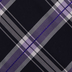 Finamore Napoli Purple Window Pane Silk Tie (1309)