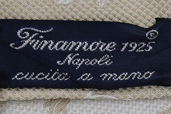 Finamore Napoli Light Brown Fancy Silk Tie (1343)