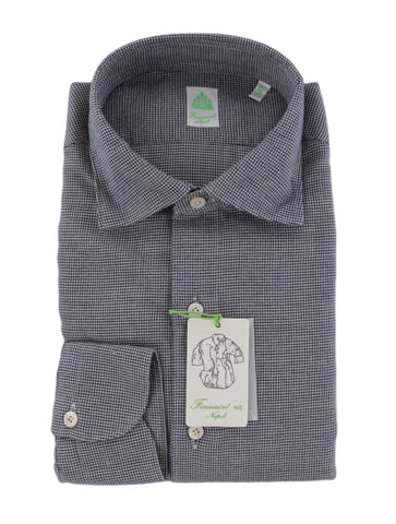 Finamore Napoli Dark Blue Shirt - Extra Slim