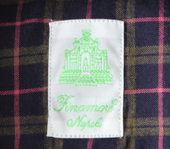 Finamore Napoli Purple Check Cotton Shirt - Extra Slim - (FN512222) - Parent