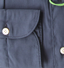 Finamore Napoli Dark Blue Cotton Shirt - Extra Slim - (FN5122215) - Parent