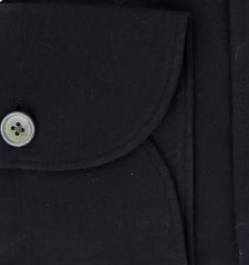 Finamore Napoli Midnight Blue Solid Cotton Shirt - Extra Slim - (FN130248) - Parent