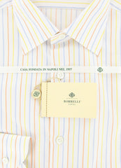 Luigi Borrelli Yellow Striped Shirt - Extra Slim - (GB5703) - Parent