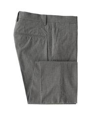 Incotex Gray Micro-Check Cotton Blend Pants - Slim - 32/48 - (INC105225)