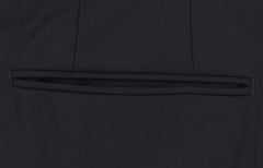 Incotex Midnight Navy Blue Wool Blend Pants - Slim - (IN328233) - Parent