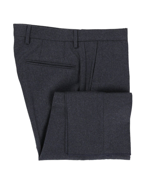 Incotex Navy Blue Solid Wool Pants - Slim - (IN328235) - Parent