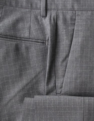 Incotex Gray Check Virgin Wool Pants - Slim - (IN1229217) - Parent