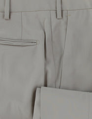 $475 Incotex Light Beige Solid Wool Blend Pants - Slim - (IN1022241) - Parent