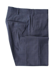 Incotex Blue Window Pane Wool Blend Pants - Slim - 32/48 - (IN12292111)