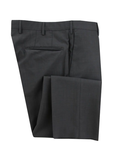 $475 Incotex Gray Solid Wool Blend Pants - Slim - (IN1128243) - Parent