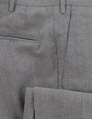 $475 Incotex Gray Solid Wool Blend Pants - Slim - (IN1128245) - Parent