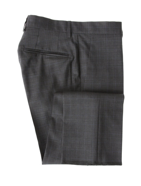 Incotex Gray Window Pane Virgin Wool Pants - Slim - (IN1229215) - Parent