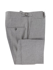 $1495 Isaia Gray Solid Wool Blend Pants - Slim - (IS84268) - Parent