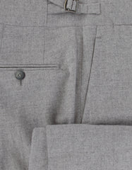 $1495 Isaia Gray Solid Wool Blend Pants - Slim - (IS84268) - Parent