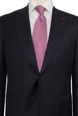 $5250 Isaia Dark Blue Wool Solid Suit - (IS829261) - Parent