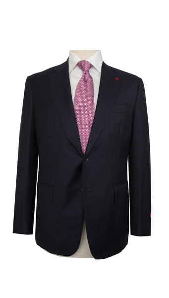 $5250 Isaia Dark Blue Wool Solid Suit - (IS829261) - Parent
