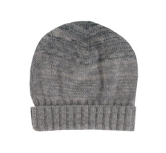 $395 Isaia Gray Striped Cashmere Beanie - Medium - (IS729265)