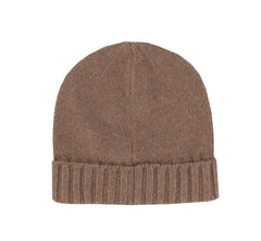 $550 Isaia Light Brown Solid Cashmere Beanie - (IS729262) - Parent