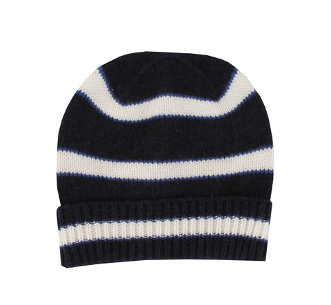 Isaia Dark Blue Beanie
