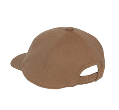 $395 Isaia Brown Solid Wool Blend Baseball Cap - (IS78263) - Parent